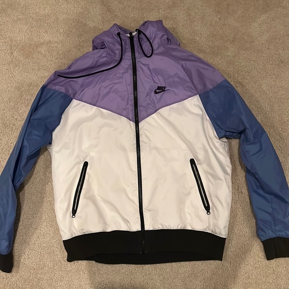 Nike Windbreaker White Purple Blue 